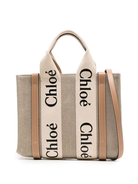 Chloé Borsa Tote Woody Piccola 